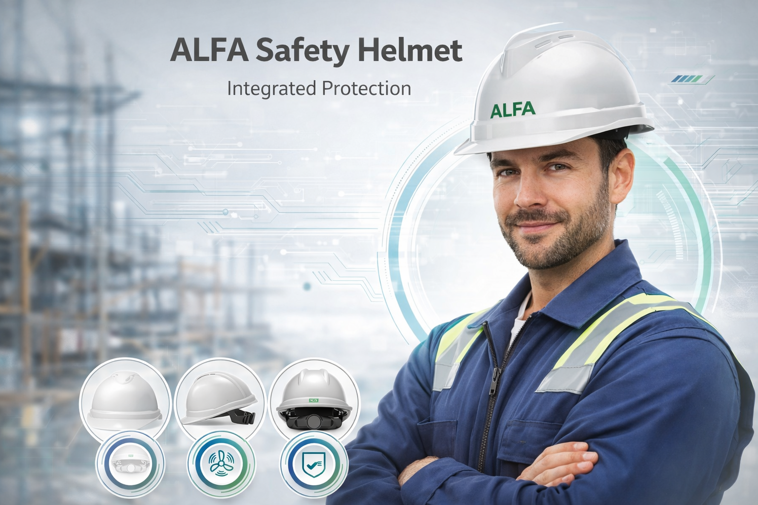 AL Fares Launches ALFA Safety Helmet with Smart Brim Technology and Ergonomic Fit